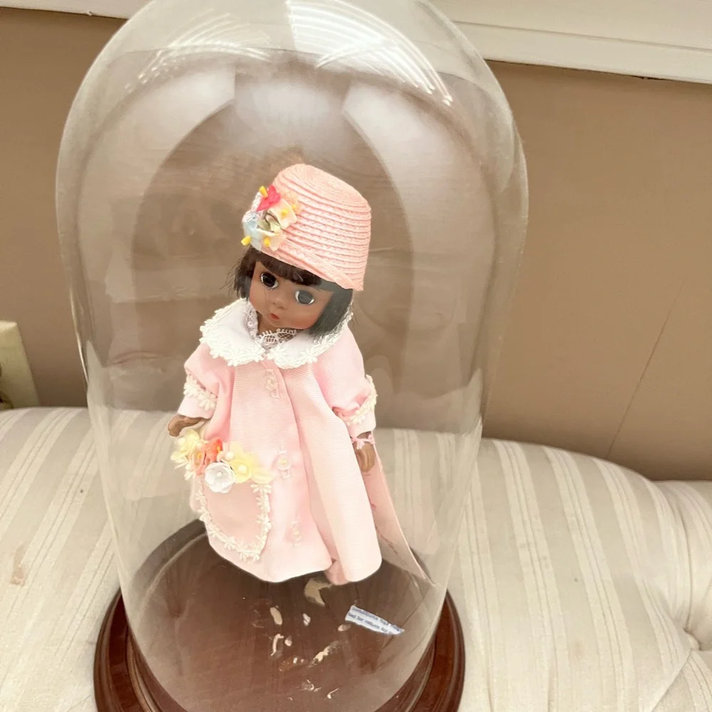 Glass Cloche/ doom with Wooden Base